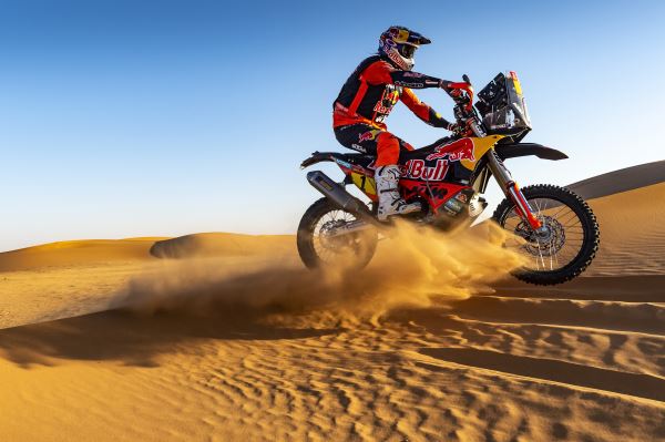 Toby Price on the KTM 450 RALLY